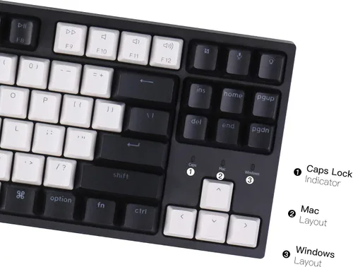 Vista 6 de Keychron Interruptor azul con retroiluminación RGB intercambiable C1