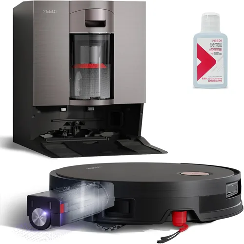 Vista 11 de Yeedi S16 Plus Robot Aspiradora y Trapeador con Estación Omni Automática, Succión de 16,600Pa, Mopa Autolavadora OZMO, ZeroTangle 3.0, Elevación