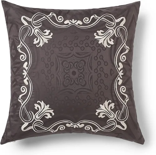 Vista 11 de Threadmill Funda de almohada de algodón de 18 x 18 pulgadas, juego de 2 fundas de cojín cuadradas decorativas de algodón con diseño de hiedra