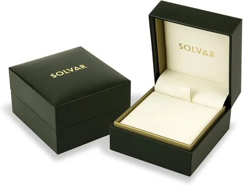 Vista 4 de Solvar - Collar con colgante de árbol de la vida con diamantes de 10 quilates
