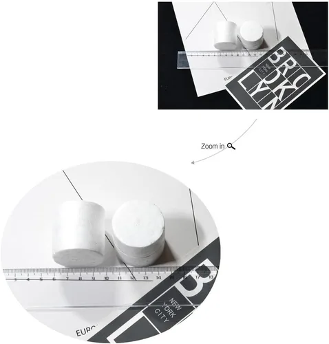 Vista 2 de 10 piezas de material de espuma con forma de cilindro para niños, juguetes hechos a mano, manualidades, 1.5x1.5 in