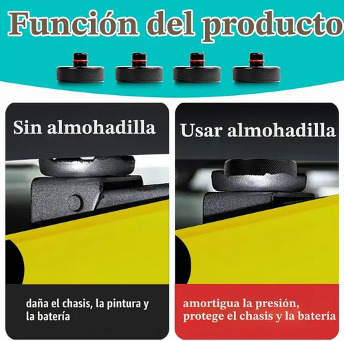 Vista 3 de PSLER Almohadilla para gato para Tesla 3/Y/X/S - Discos de gato elevador para Tesla Model 3 Y X S Accesorios Soporte de gato de piso rápido