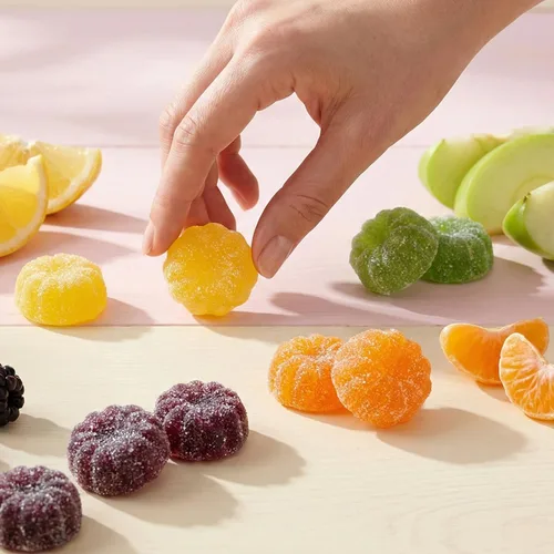 Vista 8 de Fruit Slices Jelly Candy - Bolsa de 12.3 onzas envueltas individualmente