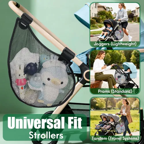 Vista 10 de Red de carga lateral para cochecito: accesorio universal para carrito