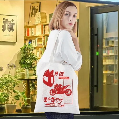 Vista 5 de LEVLO Bolsa de lona de Motomami para cantante inspirada en canciones, regalo para álbum de música latina, bolsa de hombro para fanáticos de cantantes