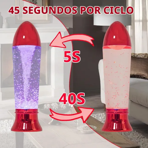 Vista 4 de YAKii - Lámpara de tornado LED que cambia de color, 10.5", juguete de ciencia que genera un tornado, funciona con pilas o un cable USB.