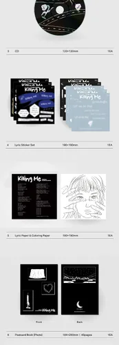 Vista 2 de CHUNGHA CHUNG HA Killing Me Special - Álbum de CD + 1 póster plegable + 1 póster plegable en el paquete + 98 libros de fotos e ilustraciones +