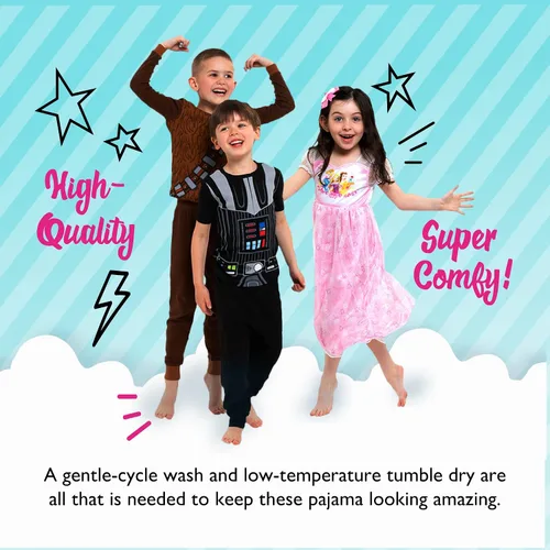 Vista 6 de L.O.L. Surprise! Conjunto de pijama de 3 piezas para niña, suave y lindo para niñas