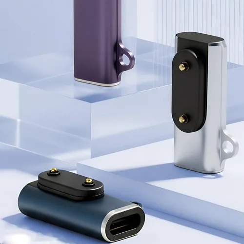 Vista 2 de Adaptadores de carga de múltiples dispositivos para varias bandas inteligentes Relojes herramienta Menos instalación compacto viaje Desig Plateado
