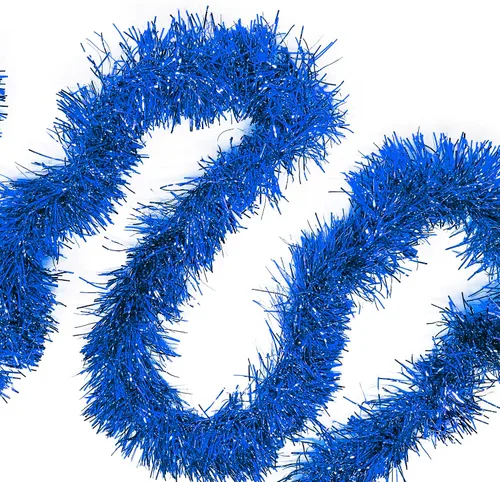Vista 9 de Allgala Guirnalda de oropel negro, guirnalda de oropel metálica de 50 pies para árbol de Navidad, decoración para árbol festivo, barandilla