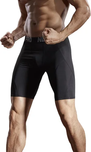 Vista 6 de NELEUS Paquete de 3 pantalones cortos de compresión para hombre