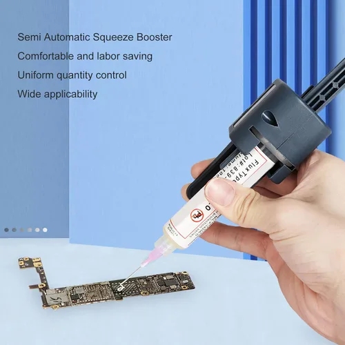Vista 9 de Extrusora de pasta de soldadura K2208 con boquillas de 0.051 in, dispensador de pegamento de flujo de soldadura semiautomático portátil
