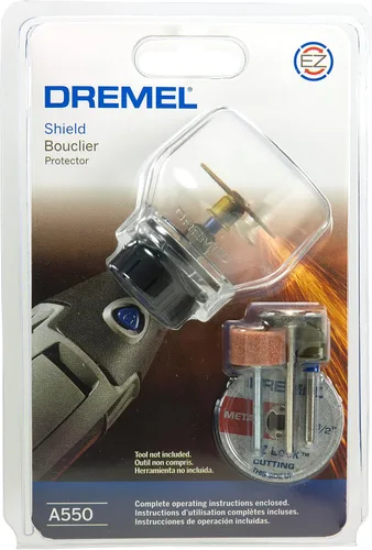 Vista 4 de Kit de fijación protectora para herramienta rotatoria Dremel A550 con 4 accesorios