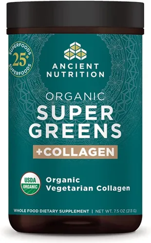Vista 8 de Ancient Nutrition Supergreens Alkalize & Detox - Polvo de superalimento orgánico hecho de frutas reales, verduras y hierbas, para apoyo digestivo