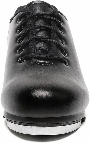 Vista 2 de Lace Up Black Tap Shoes Oxford Dance for Women Girls Adult