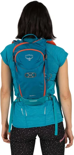 Vista 13 de Osprey Salida 8L Mochila de ciclismo para mujer con depósito hidráulico, color gris Space Travel Space Travel Gris