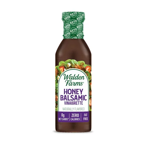 Vista 13 de Walden Farms Vinagreta balsámica de pera y blanca, sin calorías, sin gluten, baja en carbohidratos, apta para dieta cetogénica, vegana, sin azúcar