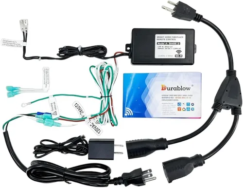 Vista 18 de Durablow TR2001 - Kit de control remoto de encendido y apagado para chimenea de gas con válvula Millivolt o módulo de encendido electrónico, caja