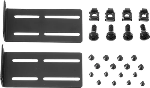 Vista 6 de MokerLink Oreja de montaje en rack ajustable para conmutadores de 17,3 pulgadas, compatible con conmutador de red HP/HPE/ProCurve/Aruba/OfficeConnect