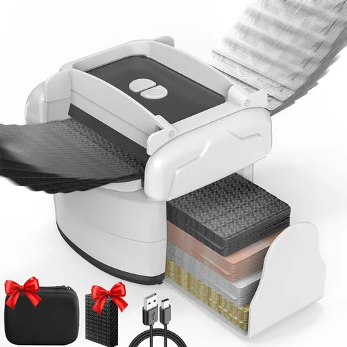 Vista 10 de Card Shuffler 4 Deck Juego automático con bolsa y póker, modos duales Blanco y negro