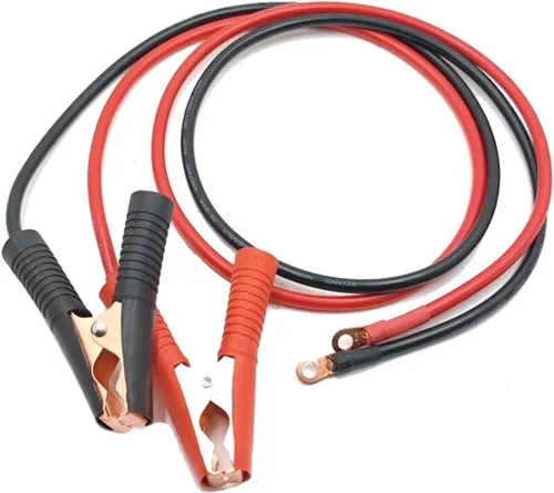 Vista 4 de 2 clips de cocodrilo, cable de puente de refuerzo 50A-3.3 pies, 13 AWG, clips de cocodrilo, cable de puente de carga de batería de automóvil de 12