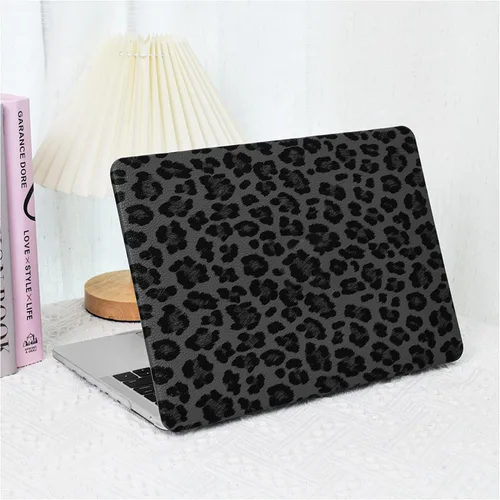Vista 23 de Funda compatible con MacBook Air de 13 pulgadas (versión 2010-2017). Modelos: A1466 / A1369, funda rígida de piel crema texturizada a cuadros, sin