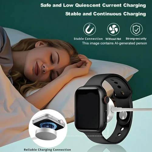 Vista 6 de Cargador iWatch para Apple Watch de carga rápida, cable de carga múltiple de 6 pies con cargador de iPhone, bloque USB C, cable de carga de viaje 3