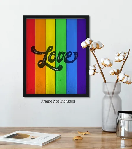 Vista 5 de LGBTQ Accessories - Arte de pared - Derechos LGBTQ - Póster de orgullo gay, impresión o lienzo - Regalos de orgullo LGBTQ - Regalos de lesbianas