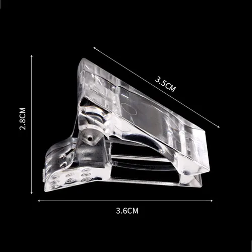 Vista 2 de 12 piezas de clip de uñas para construcción rápida de uñas de poligel para extensión de uñas de dedo de poligel, herramienta de arte de uñas