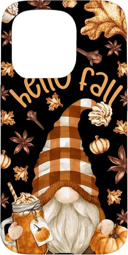 Vista 14 de Pumpkin Spice Coffee Hello Fall Funny Thanksgiving Gnome Case for iPhone 16