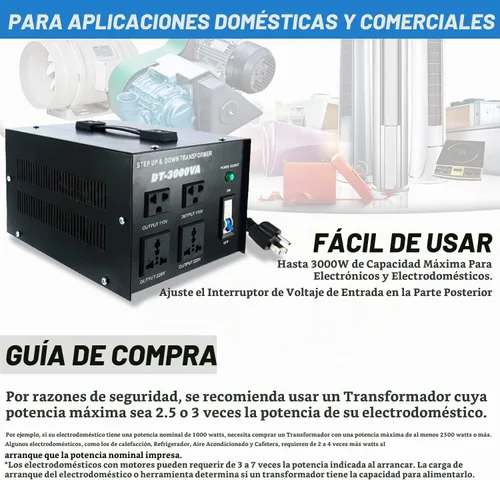 Vista 7 de YaeCCC Transformador de voltaje 3000VA Convertidor de potencia 110V/220V Convertidor AC-AC 3000VA