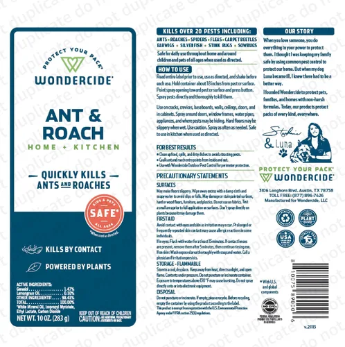 Vista 7 de Wondercide - Aerosol de hormigas y cucarachas para cocina, hogar y áreas interiores - Ant & Roach - Ant & Roach - Ant & Roach Spray para cocina