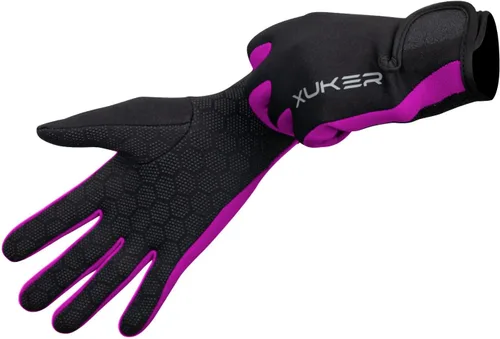 Vista 8 de XUKER Guante de neopreno, guantes de traje húmedo de 1.5mm y 2mm para buceo, esnórquel, remo, surf, kayak, canoa, pesca con lanza, esquí y otros