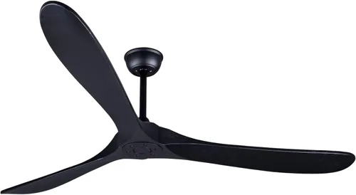 Vista 33 de Bigzone - Ventilador de techo negro para interiores y exteriores de 52 pulgadas sin luces con control remoto, motor DC eficiente energéticamente