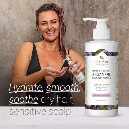 Vista 3 de Tree To Tub Biotin - Champú para engrosar el cabello fino para un volumen más grueso, más completo y acondicionador hidratante para cabello seco