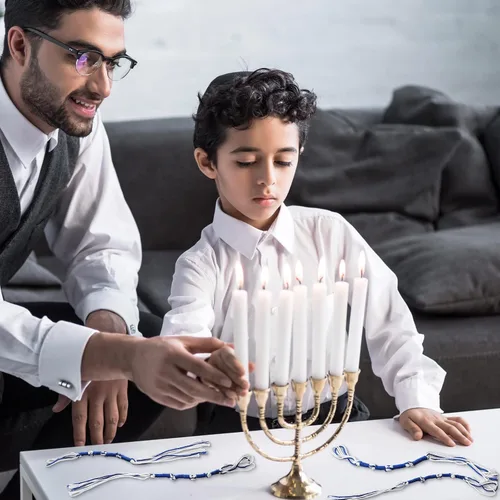 Vista 6 de Boao Tzitzits - Chal de oración con borlas pequeñas, accesorios para decoración del hogar, borlas