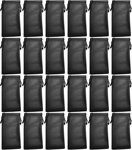 Vista 11 de OWL Bolsas a granel para gafas microfibra suave limpieza caso bolsa negro 12 negro