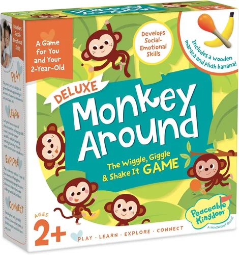Vista 9 de Juego de movimiento para niños de 2 años, Peaceable Kingdom Monkey Around