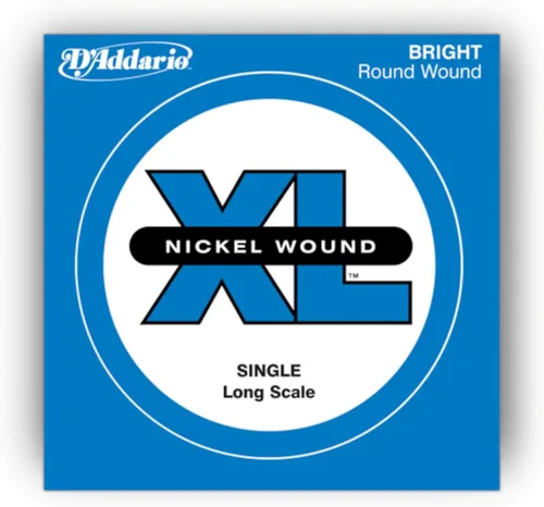 Vista 6 de D'Addario XLB020P Guitarra Bajo de Acero Liso Cuerda Simple, Escala Larga, .020