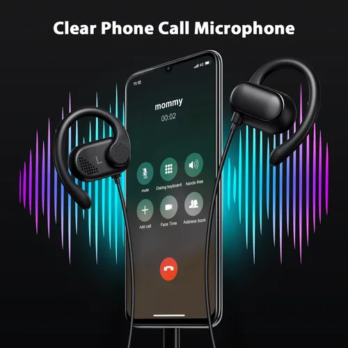 Vista 5 de Auriculares USB C con cable abiertos sobre auriculares para Apple/Android USBC Tipo C Auriculares con cable para iPhone 17 17e 16 16e 15 Pro Wrap