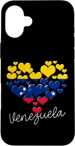 Vista 23 de Funda para iPhone 17 con diseño de corazón hispano con bandera venezolana con orgullo de Venezuela