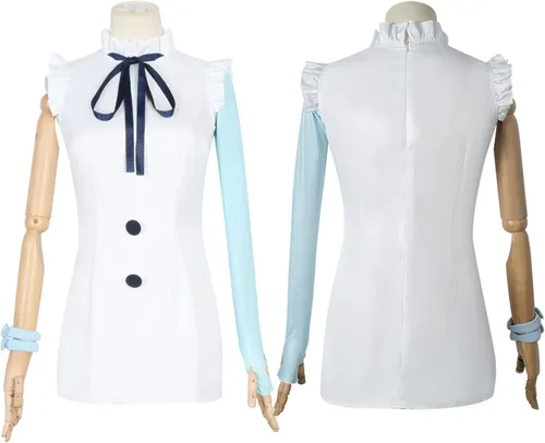 Vista 6 de CICOCI Uta - Disfraz de cosplay para niños y adultos disfraz de anime rojo chaqueta larga Uta con accesorios