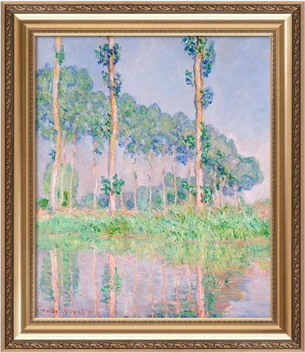 Vista 136 de IPIC - Reproducción artística de los lirios de agua de Claude Monet 1906, impresiones giclée coinciden con el marco dorado clásico, arte de pared
