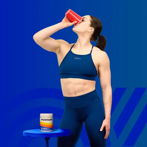 Vista 6 de Podium Nutrition, Solos Monohidrato de creatina, 50 porciones, limonada rosa, aumenta el rendimiento atlético