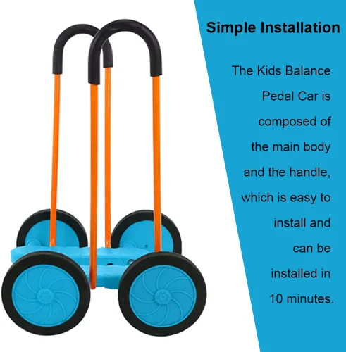 Vista 6 de Bicicleta de pedal de equilibrio para niños, vehículo de entrenamiento Hoverbard, scooter de ejercicio de equilibrio de confianza en uno mismo