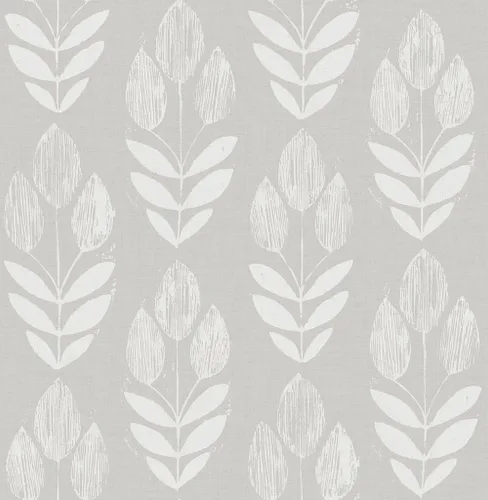 Vista 3 de [Usado] Chesapeake Blue Chesapeake 3115-24470 Garland Block Tulip - Papel pintado de tulipanes, color azul claro