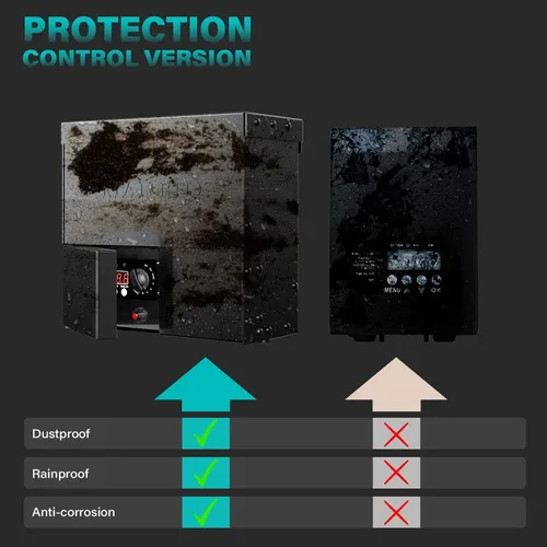Vista 8 de Transformador de paisaje de bajo voltaje de 600 W, transformador resistente a la intemperie para exteriores de 120 V CA a 12 V CA con sensor