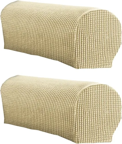Vista 18 de LINGXIYA Funda de Reposabrazos de Terciopelo Suave y Elástico, Fundas para Reposabrazos de Sillas/Sofas, Fundas para Brazos de Sofá, Protector