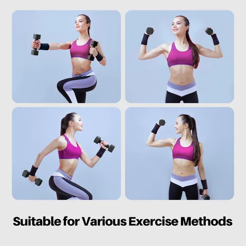 Vista 6 de Zempox Adjustable Dumbbell Set, 4 in 1 Free Weight Dumbbell Set for Women, Hand Weight for Women at Home, Each 2lb 3lb 4lb 5lb with TPU Soft Rubber
