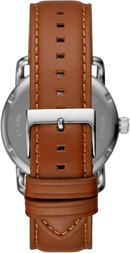 Vista 4 de Fossil Copeland - Reloj de cuarzo de acero inoxidable con correa de piel para hombre.